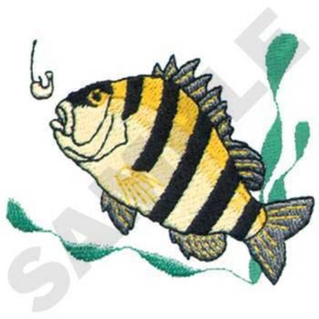 Picture of Sheepshead Machine Embroidery Design