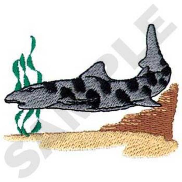 Picture of Leopard Shark Machine Embroidery Design
