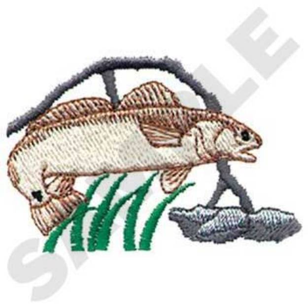 Picture of Red Drum Machine Embroidery Design