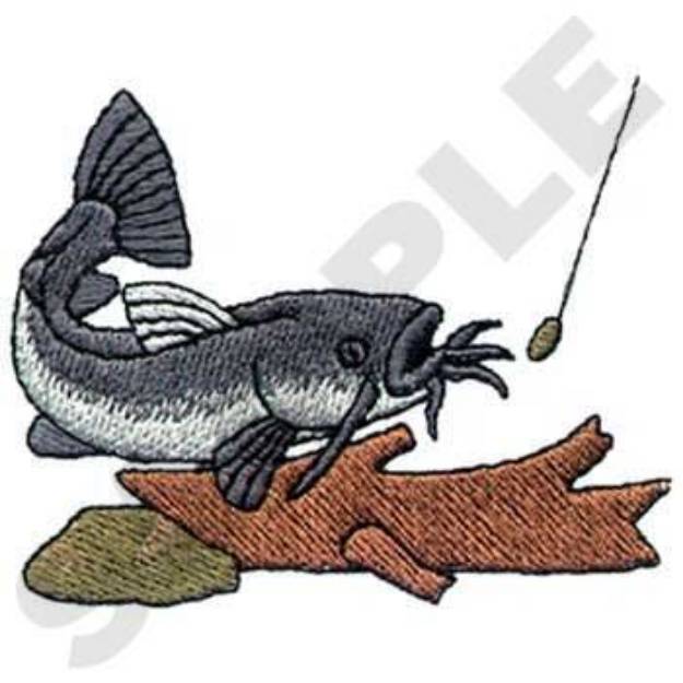 Picture of Catfish Machine Embroidery Design