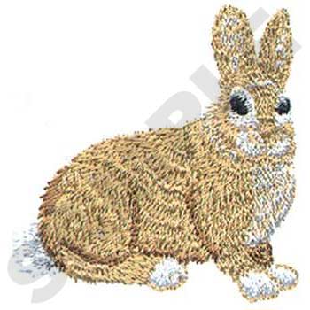 Cottontail Rabbit Machine Embroidery Design