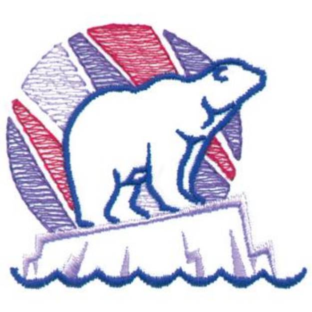 Picture of Polar Bear Logo Machine Embroidery Design