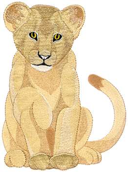 Lion Cub Machine Embroidery Design