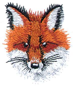 Fox Head Machine Embroidery Design