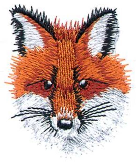 Picture of Fox Head Machine Embroidery Design