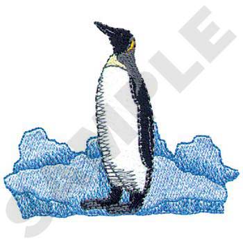 King Penguin Machine Embroidery Design