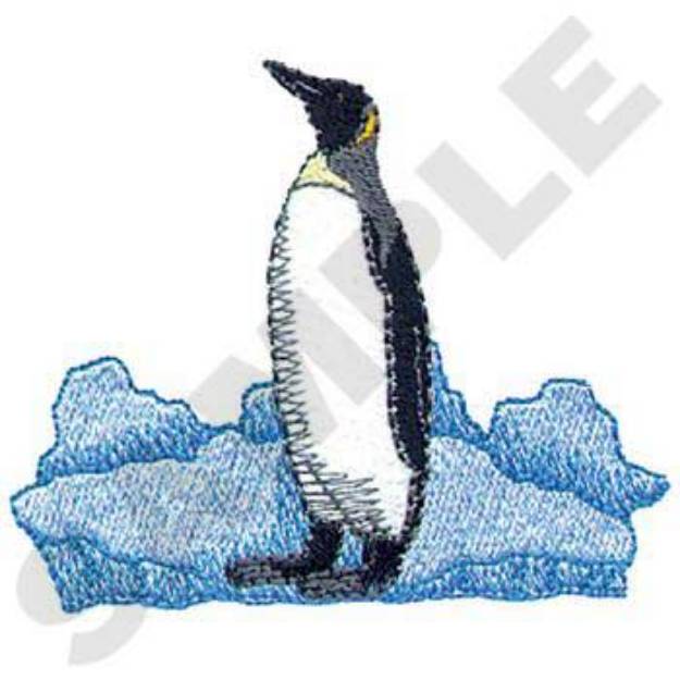 Picture of King Penguin Machine Embroidery Design
