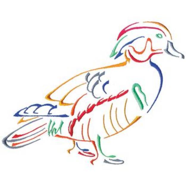 Picture of Large Wood Duck Machine Embroidery Design