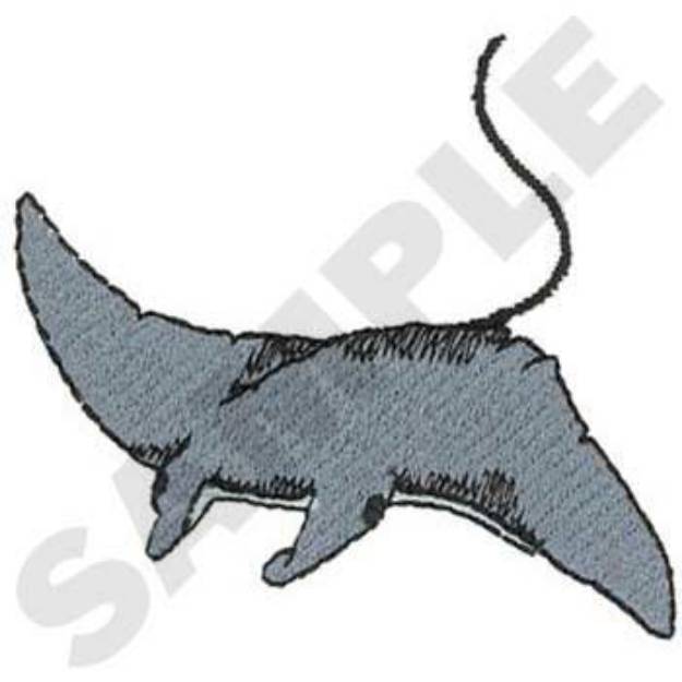Picture of Manta Ray Machine Embroidery Design