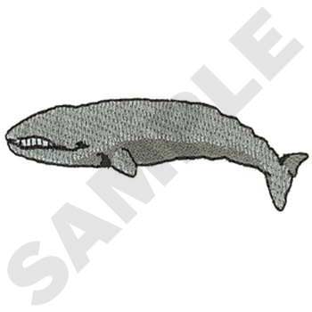 Gray Whale Machine Embroidery Design