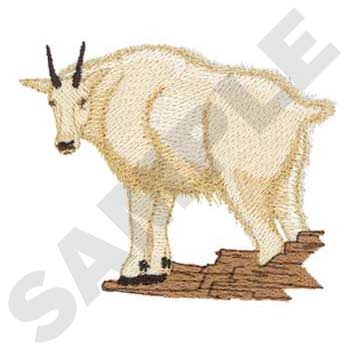 Small Mountain Goat Machine Embroidery Design