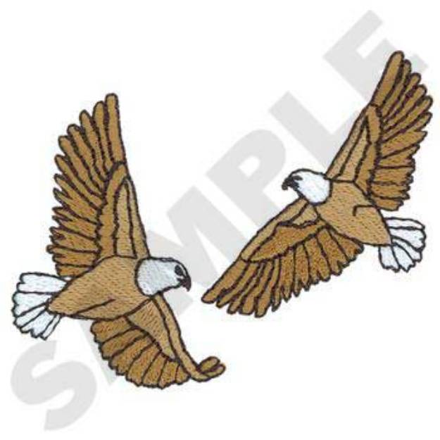 Picture of Soaring Eagles Machine Embroidery Design