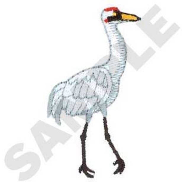 Picture of Whooping Crane Machine Embroidery Design