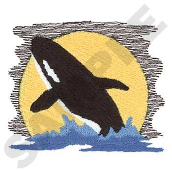 Killer Whale Machine Embroidery Design