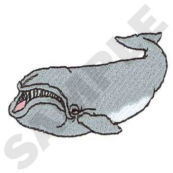 Right Whale Machine Embroidery Design
