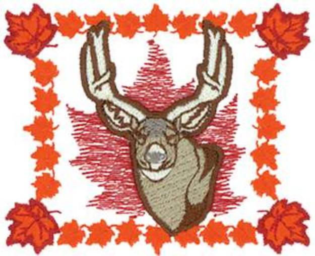 Picture of Mule Deer Machine Embroidery Design