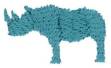 Picture of Rhinoceros Machine Embroidery Design