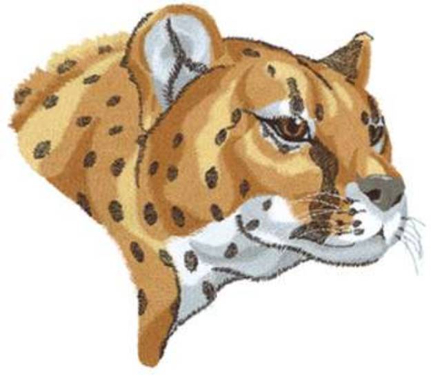 Picture of Cheetah Head 1 Machine Embroidery Design