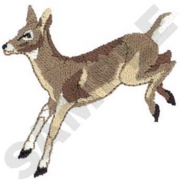 Picture of Jumping Doe Machine Embroidery Design