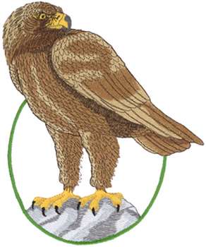 Golden Eagle Machine Embroidery Design