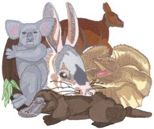 Picture of Australian Animals Machine Embroidery Design