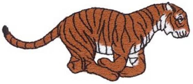 Picture of Running Tiger Machine Embroidery Design