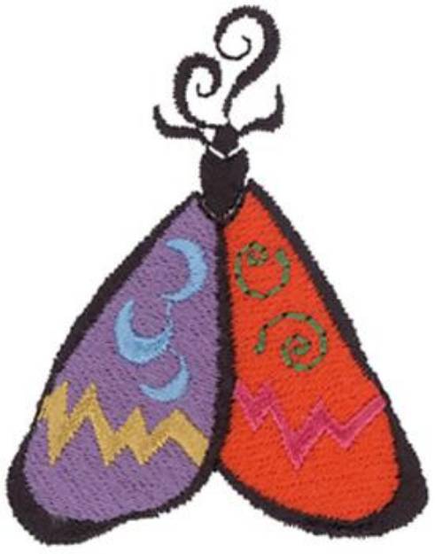 Picture of Moth Machine Embroidery Design