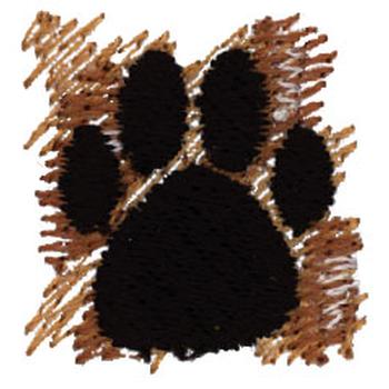 Leopard Paw Machine Embroidery Design