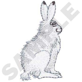 Arctic Hare Machine Embroidery Design