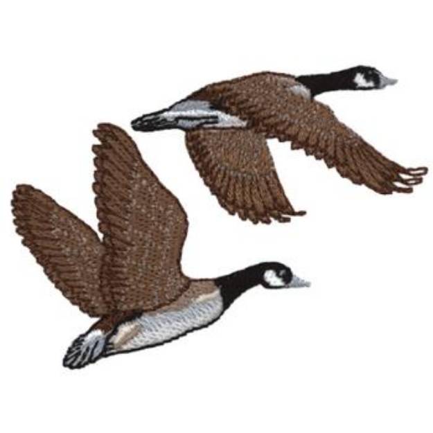 Picture of Geese Machine Embroidery Design