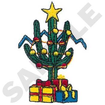 Christmas Cactus Machine Embroidery Design