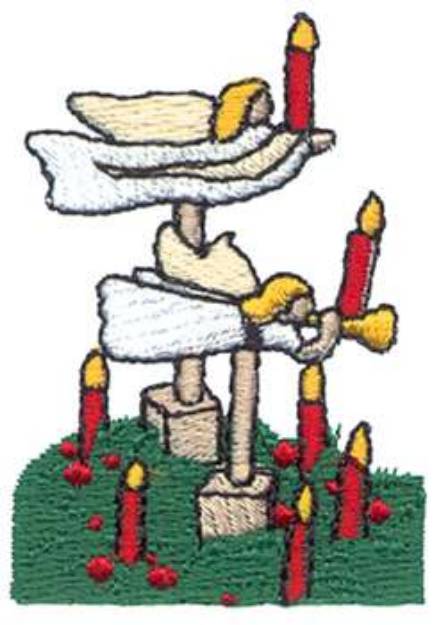 Picture of Herald Angels Machine Embroidery Design