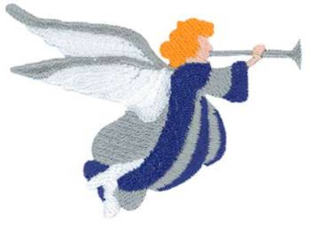 Picture of Stained Glass Angel Machine Embroidery Design