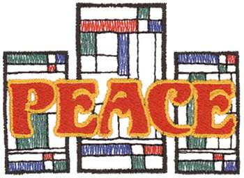 Peace Machine Embroidery Design