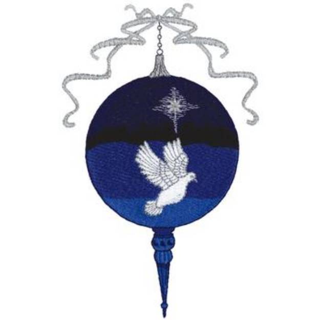 Picture of Dove Ornament Machine Embroidery Design
