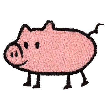 Pig Machine Embroidery Design