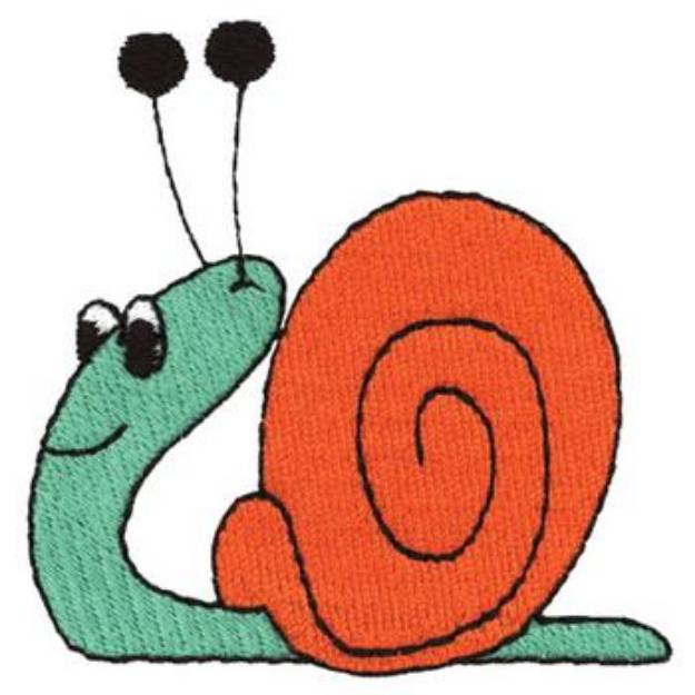 Picture of Snail Machine Embroidery Design