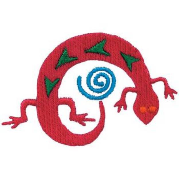 Picture of Lizard Machine Embroidery Design