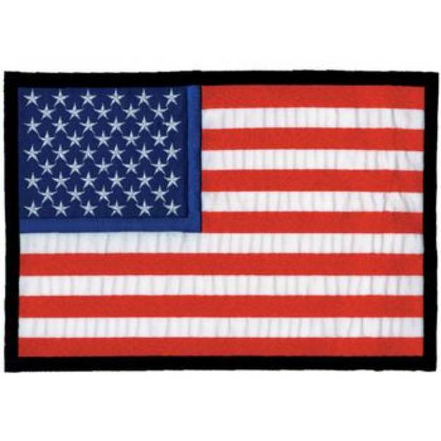 Picture of U S A Flag Applique Machine Embroidery Design