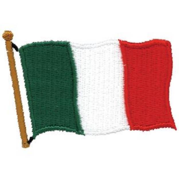 Picture of Flag Of Italy Machine Embroidery Design