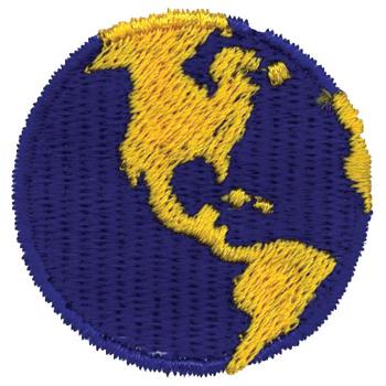Globe Machine Embroidery Design