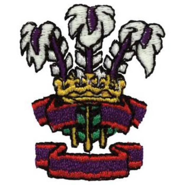 Picture of Feather Crest Machine Embroidery Design