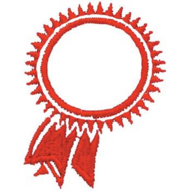 Picture of Award Ribbon Machine Embroidery Design