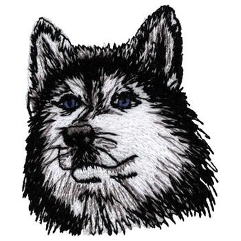 Husky Dog Machine Embroidery Design