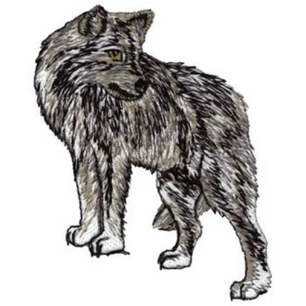 Picture of Wolf Machine Embroidery Design
