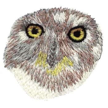 Owl Head Machine Embroidery Design