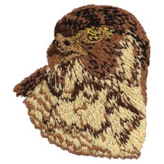 Picture of Falcon Head Machine Embroidery Design