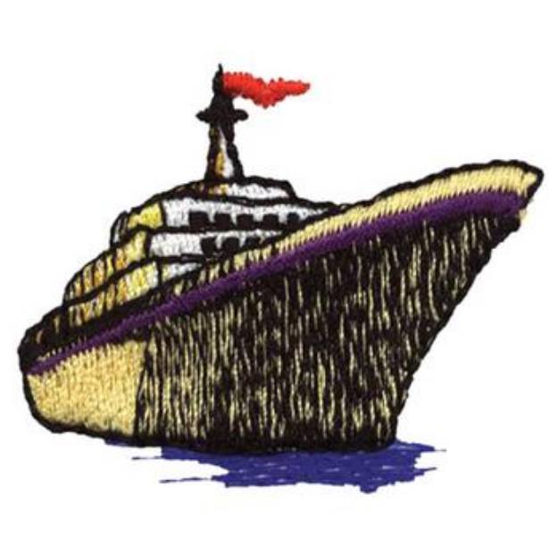 Picture of Ship Machine Embroidery Design