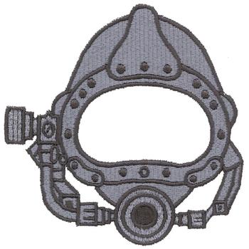 Diving Helmet Machine Embroidery Design