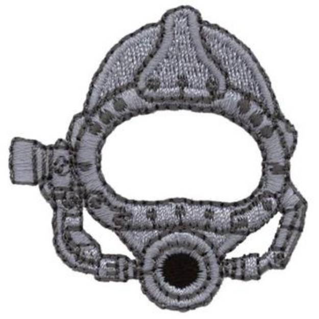 Picture of Diving Helmet Machine Embroidery Design